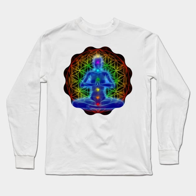 Chakra Long Sleeve T-Shirt by Kat Heitzman